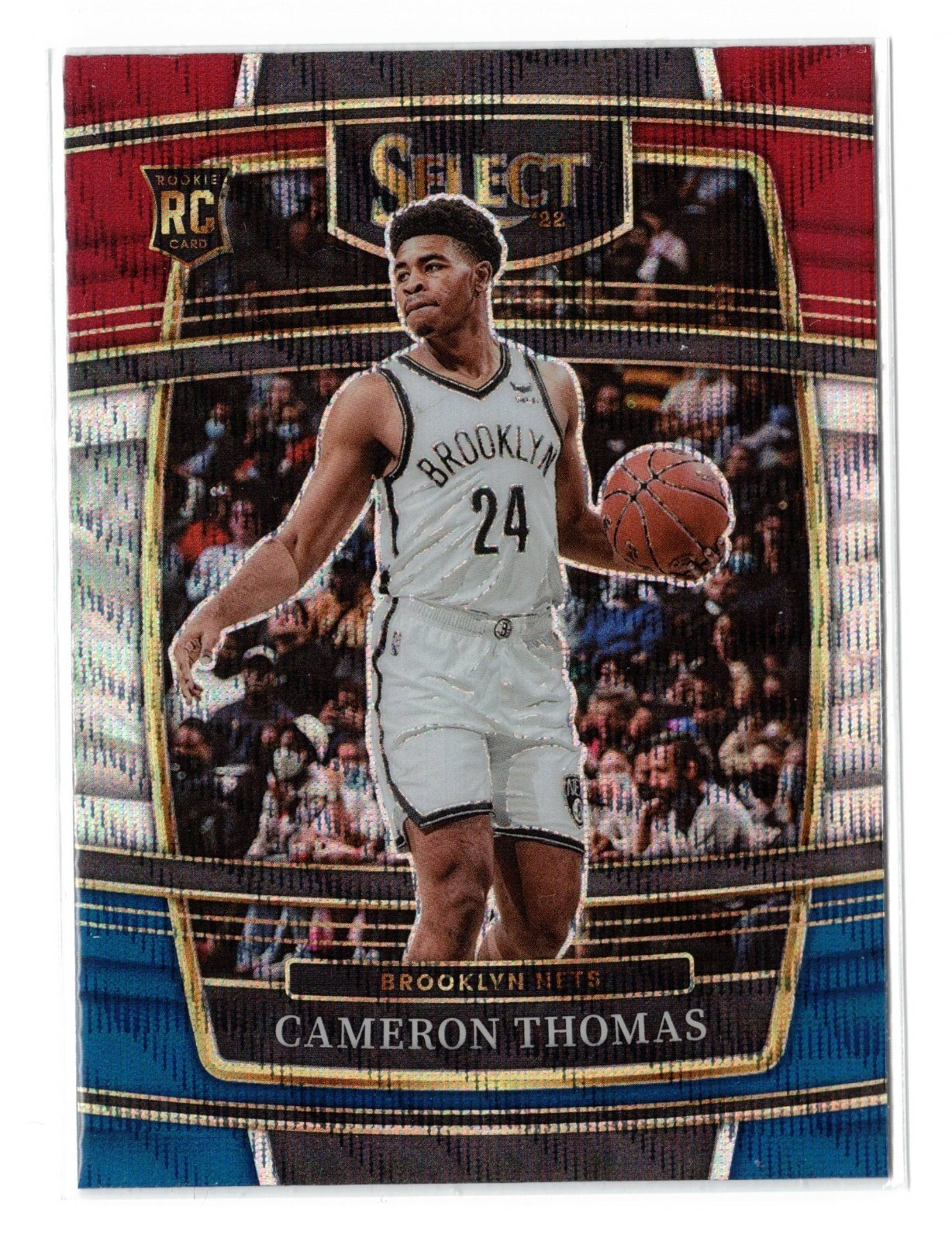 2021-22 Panini Select CAMERON CAM THOMAS RC CONCOURSE TRI-COLOR #21 NETS A