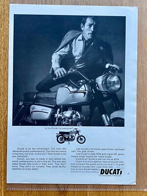Ducati Monza Junior Classic Bike Oldtimer Original 1966 Vintage Advert Werbung