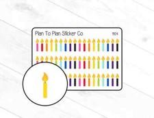 1924 Candle Planner Stickers.