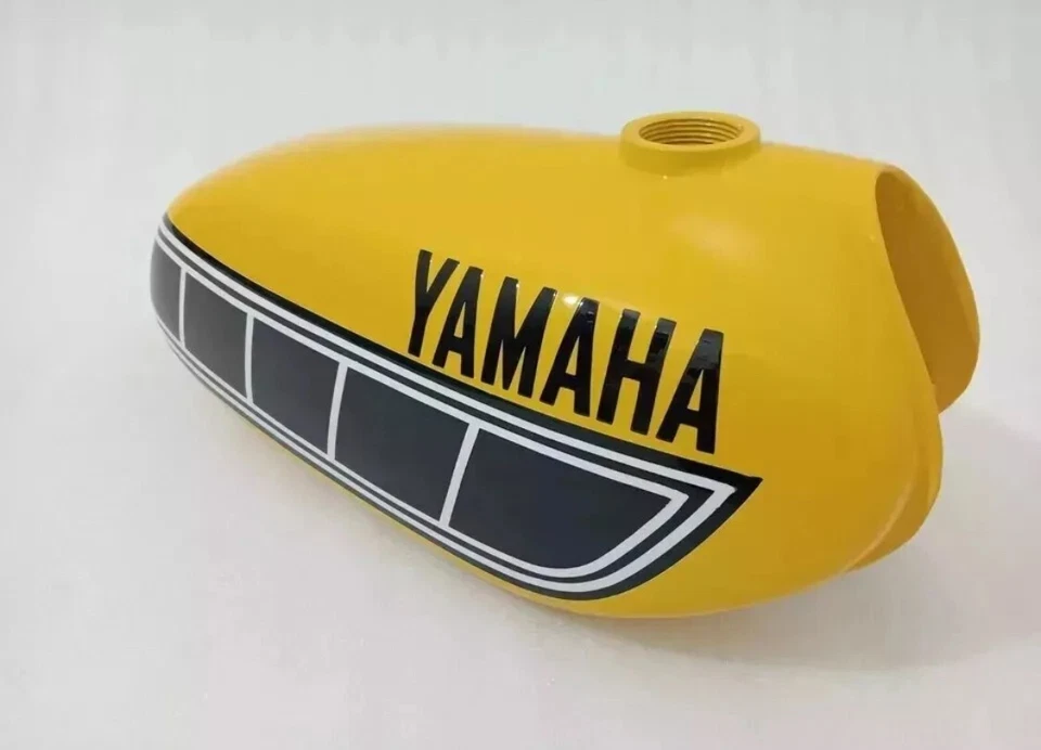 FIT FOR YAMAHA YZ80 YZ80A Steel Yellow Painted Petrol Tank Model 1974 to 1979 - Image 4 of 4