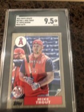 2022 Topps Mike Trout #87TBU-1  1987 Gold /75 SGC 9.5