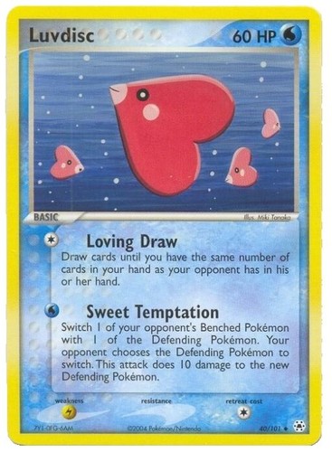 Pokemon EX Hidden Legends 40/101 Luvdisc Card | eBay
