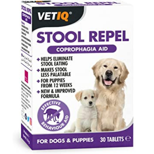 VETIQ STOOL REPEL TABLETS STOPS POO EATING EFFECTIVE BEHAVIOUR AID 30