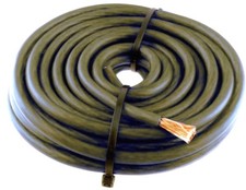 1/0 Gauge 10ft Copper Black Flex Power Wire Strand High Voltage Marine Cable