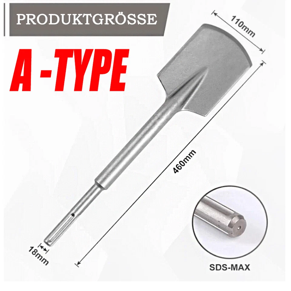 SDS Max Profi Schaufel Meißel 115 x 460 mm Spaten für Abbruchhammer Stemmhammer - Bild 4 von 4