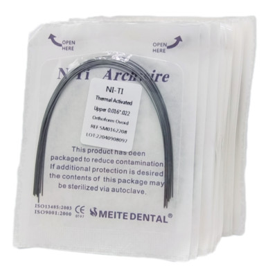 Alambre de Arco Rectangular Niti Activado Térmicamente para Ortodoncia