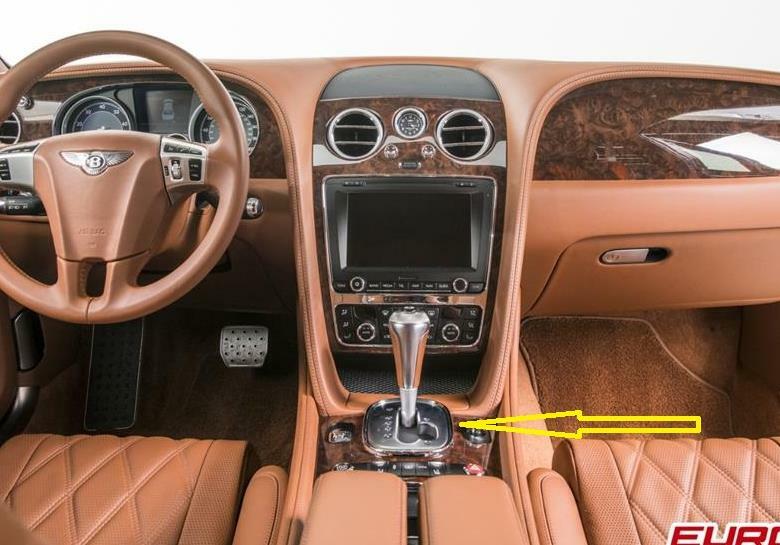 2013-2016 Bentley Flying Spur Shifter Gear Surrounding Chrome Bezel OEM OE