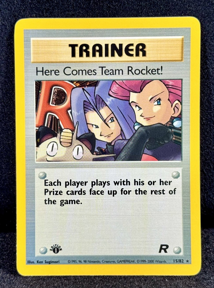 🔥Trainer 1st EDITION “Here Comes Team Rocket!” 15/82 Unlimited