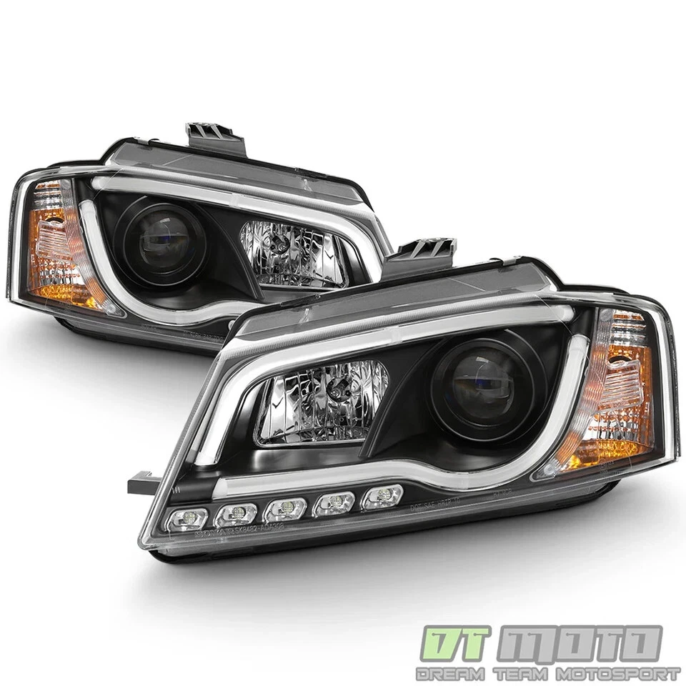 For 2009-2012 Audi A3 DRL "RS5 Style" Projector Black Headlights w/Running Led - Image 3 of 4