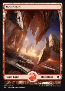 Mountain (268) (Full Art) x4 - Battle for Zendikar - NM-Mint, English - Battle f
