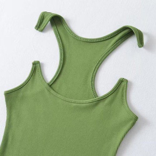 Y-Back Tank Tops Sleeveless Shirt Invisible Clear Straps Vest Tees Sexy Camisole - Picture 9 of 23
