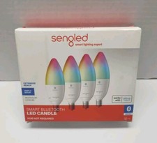 Sengled Smart Candle Light Bulbs, E12, 4Pk Color Changing Alexa