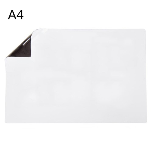 Magnetic Whiteboard A4 Soft Dry Wipe Writing Recording Fridge Magnets Stickers - Picture 6 of 7