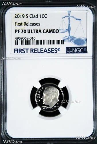 2019 S Proof 10C Clad Dime NGC PF70 ULTRA CAMEO Roosevelt BU FR