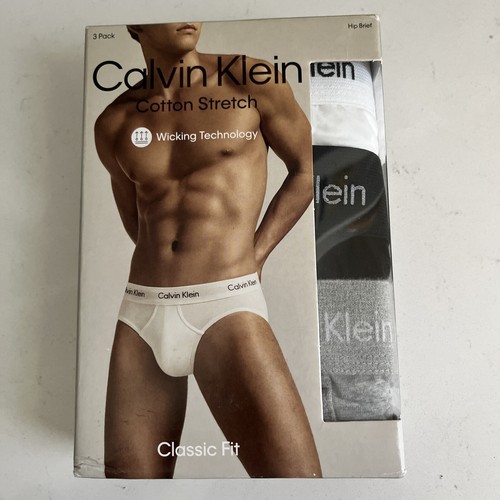 Pack de 3 Calzoncillos Calvin Klein Hip 2XL XXL Algodón Calce Clásico NUEVOS EN CAJA REDUCIDOS - Imagen 3 de 3