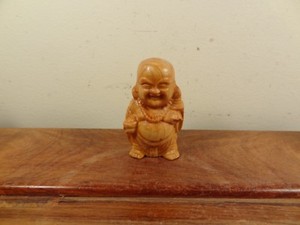 Camphor Wood Carving Little Buddha Statue