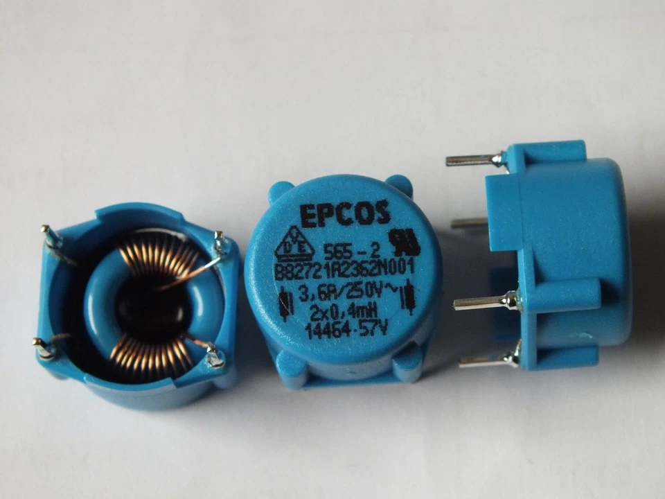 Lot of 20 pcs EPCOS B82721A2362N001 Filters 2x0.4mH 3.6A/250V - Image 2 of 4