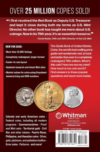 New 2026 Official Red Book Guide Of US Coins Price List Catalog Spiral 79th - Imagen 2 de 19