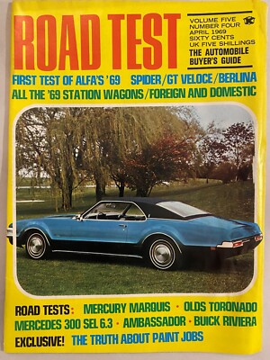 1969 Riviera Toronado Ambassador Mercedes Marquis vintage Road Test plus wagons