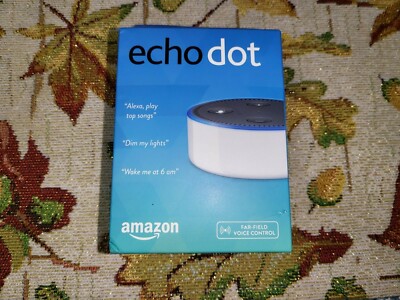 Amazon Echo Dot 2nd Generation White Smart Speaker 