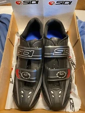 SIID Cycling Shoe, NOS ZEPHYR, 43 reg , Hook & Pile closure, 3 bolt