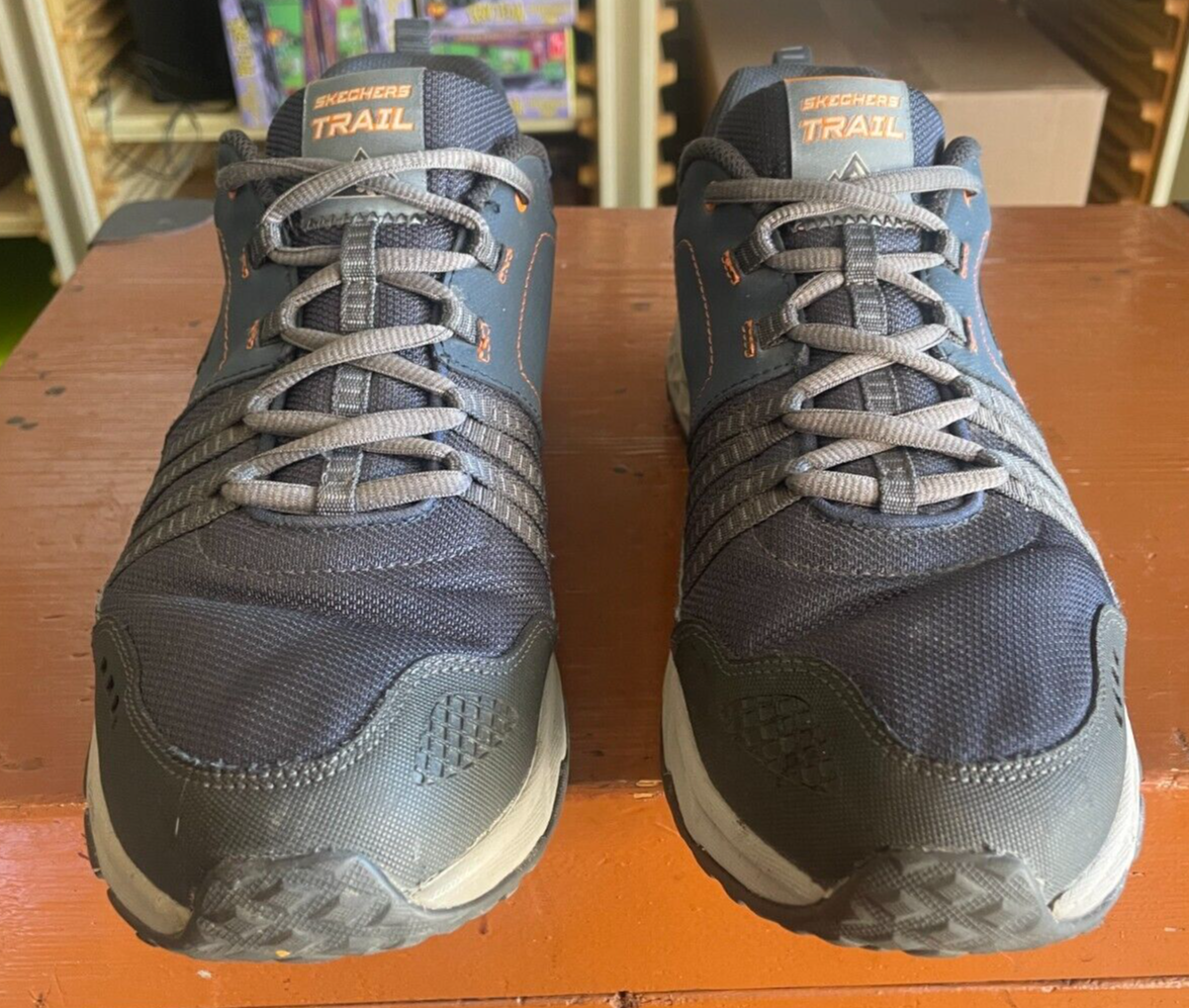 SAOLA Scarpe da trail running SKECHERS da uomo taglia 12 nere in rete scarpe da trekking 56255S