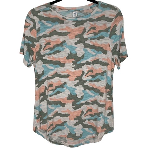 Old Navy Luxe Camo Round Neck Short 