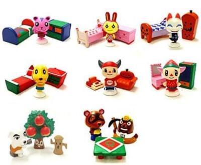 Takara Animal Crossing Plus Let's Make A Forest Mini Figure Set of 8 