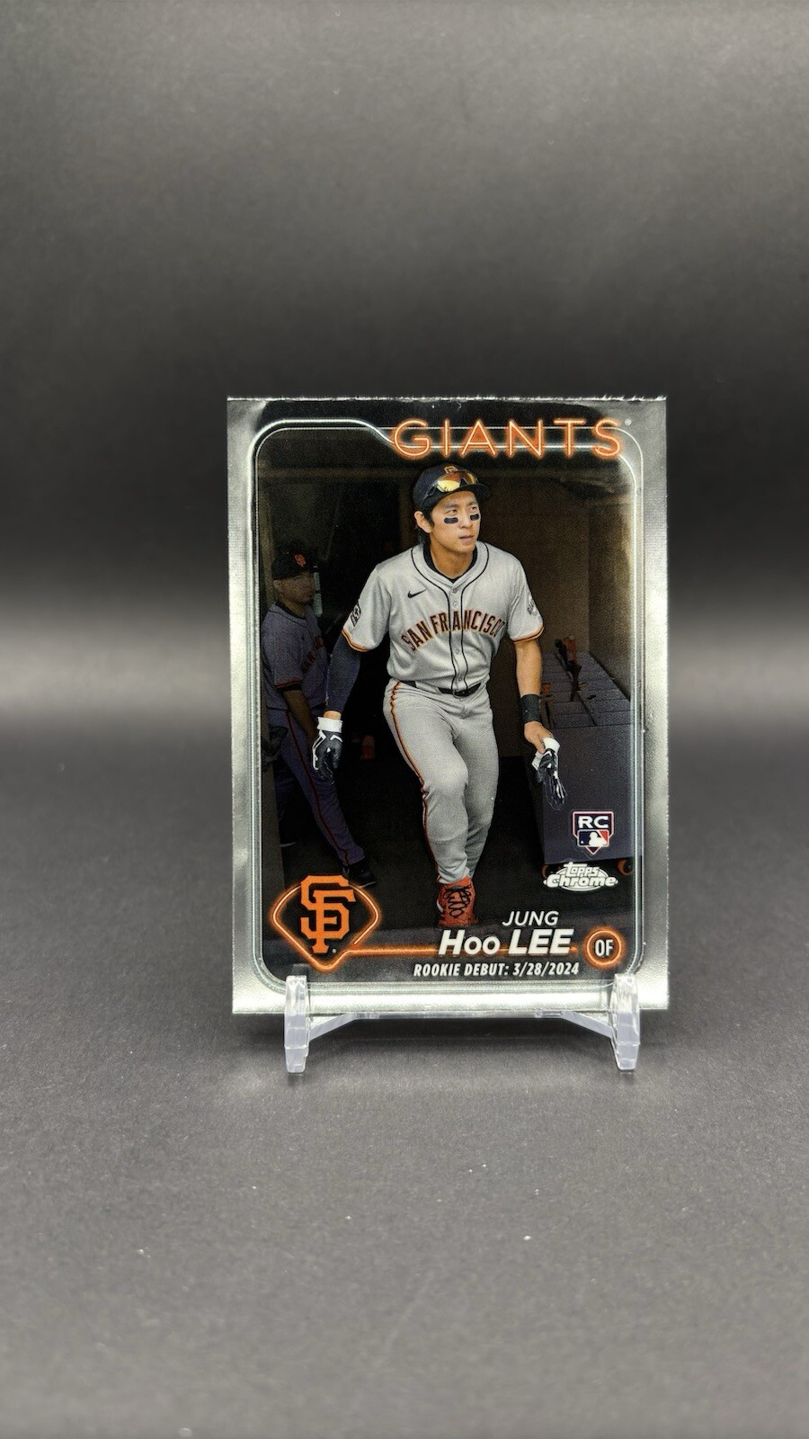 Jung Hoo Lee 2024 Topps Chrome Update Rookie Debut Refractor #USC185 Giants RC