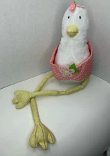 Pottery Barn Kids Plush Hen Without Three Chicks Pink Polka Dot Wings