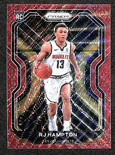 2020-21 Panini Prizm #286 Ruby Wave RJ Hampton RC Nuggets
