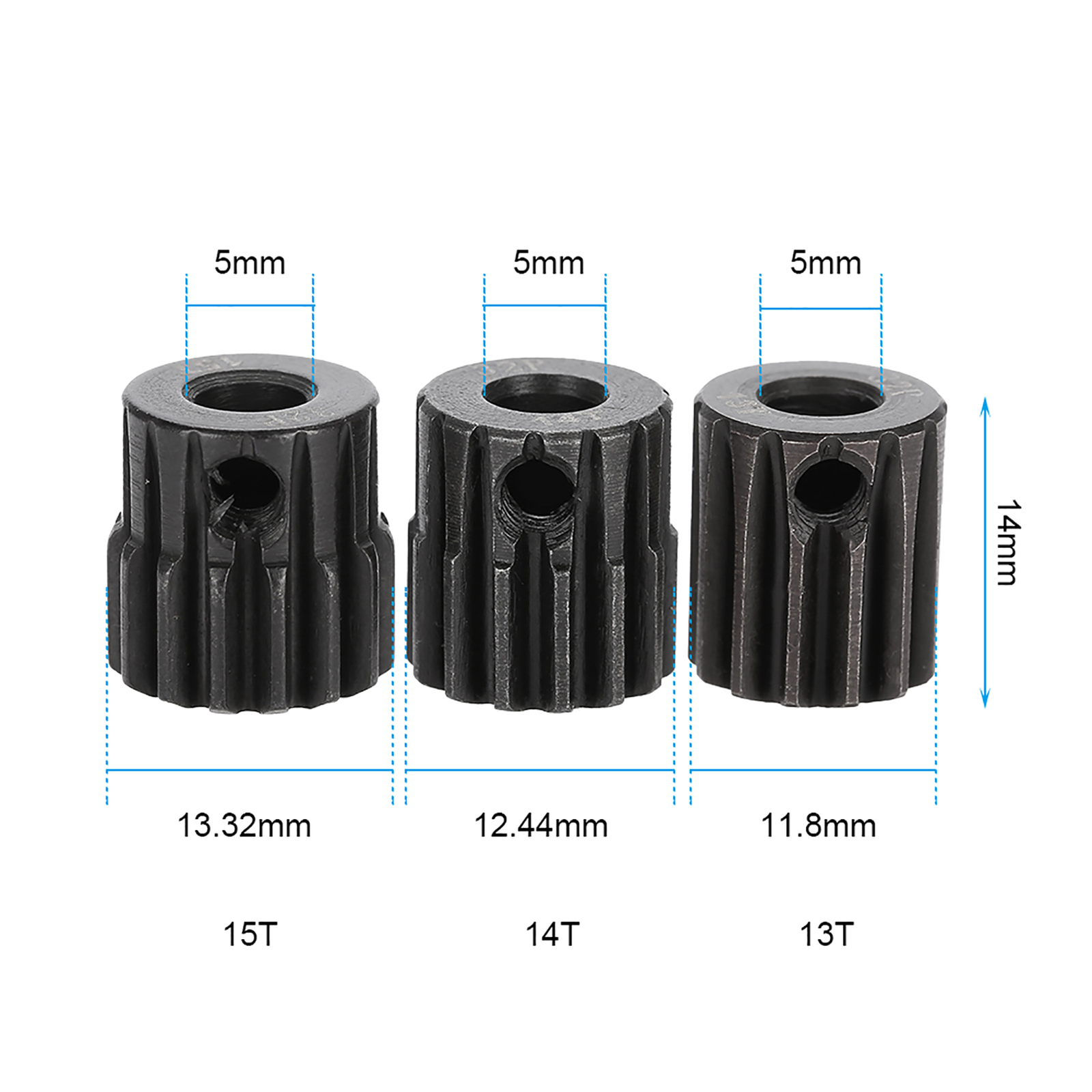 32DP ￠5mm 13-15T 16-18T 19-21T Motor Pinion Gears Combo Set For 1/8 RC Car GD