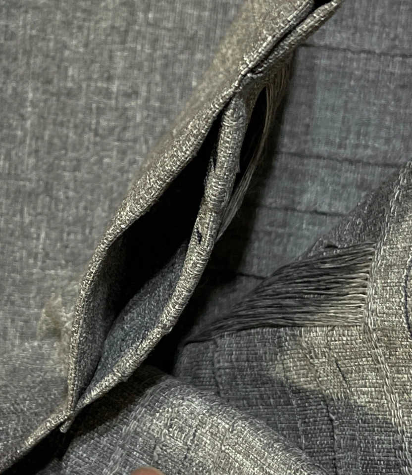 2 Ikea Hannalena Curtain Panels Grey 57" X 98.5" Polyester Drapery Window Coveri - Image 4 of 4