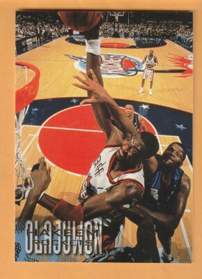 Hakeem Olajuwon Houston Rockets 1996-97 Fleer #42 HOF 13A