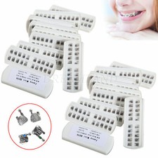 Dental Orthodontics Mesh Base Brackets Braces Mini Roth Hooks 3-4-5 Metal Lots