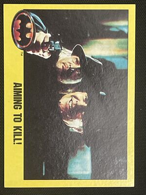 Vintage 1989 BATMAN TRADING CARD, ''Aiming to Kill!'' #152, FREE Shipping
