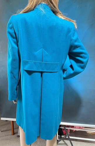 BNWT Marks and Spencer Peacock Blue Mid Length Jacket Coat Size 14 - Foto 5 di 11