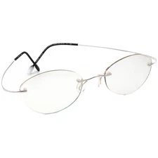Marchon Eyeglasses Airlock 2 720 30 Silver Rimless Metal Frame 50[]21 150