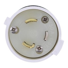 HUBBELL HBL2611S TWIST-LOCK SAFETY SHROUD PLUG, 2P, 3W, L5-30P, 30A, 125V