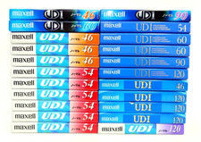  New  MAXELL UD I 46 54 60 90 120 NORMAL POSITION Cassette Tape lot of 22
