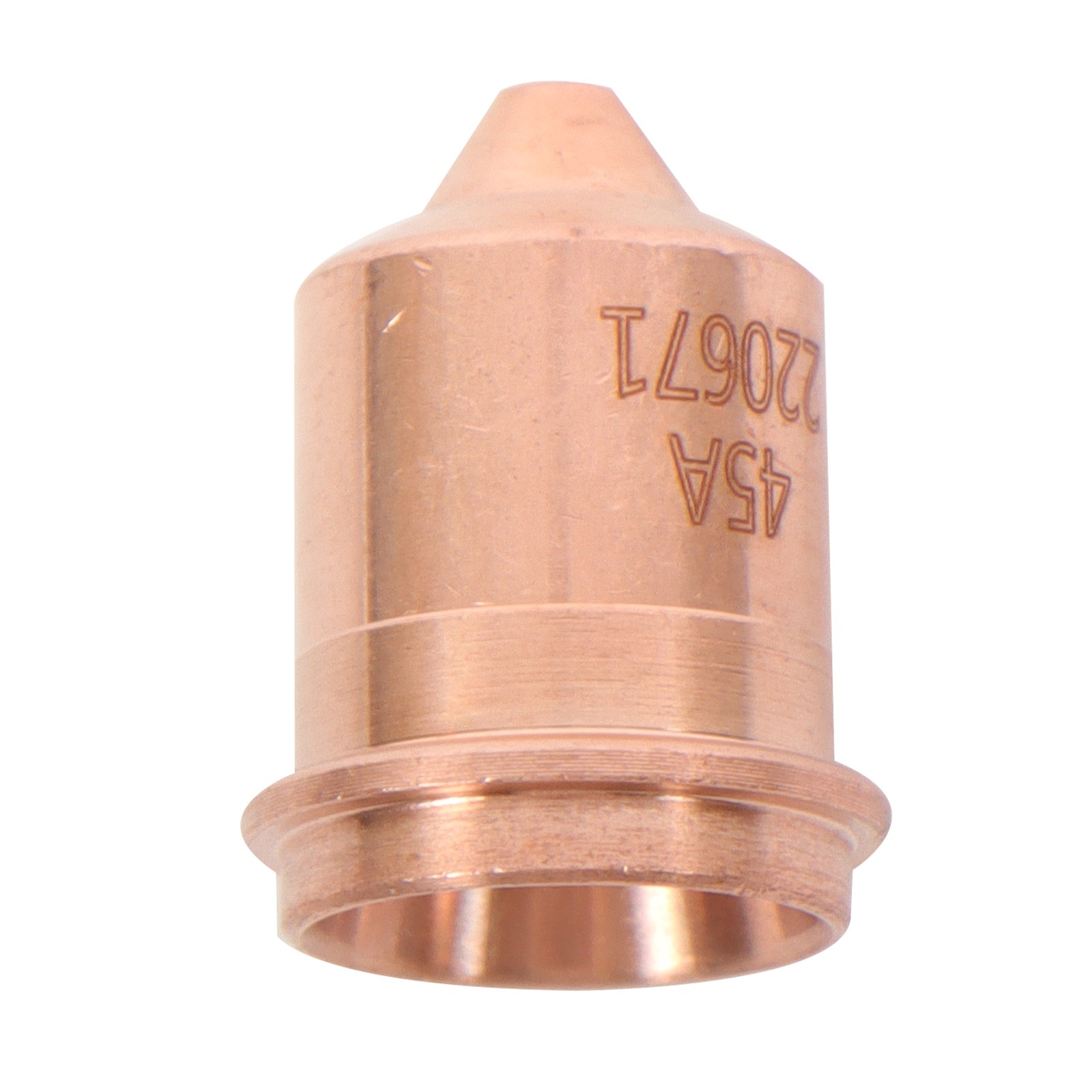 Plasma cutting torch consumables, 20 220671 nozzles, 20 220669 electrode tips