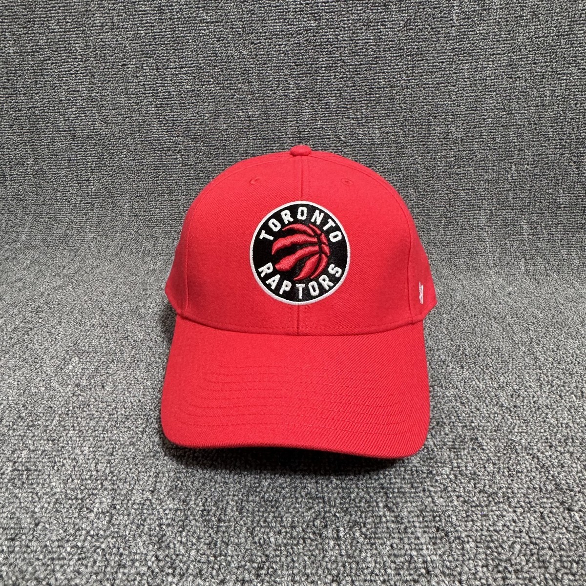 '47 Brand Toronto Raptors Snapback Hat Red Curved Brim NBA Cap