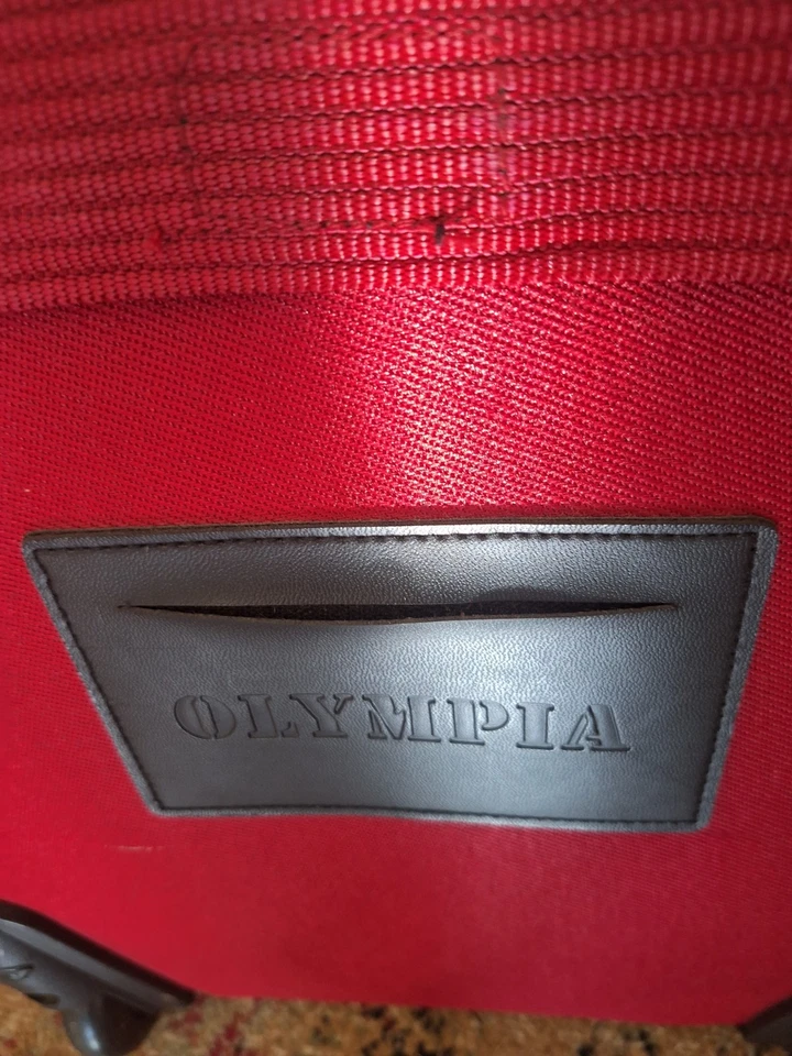 Olympia 17" Red Rolling Duffel/Carry-On Bag W/Retractable Handle - Image 3 of 4