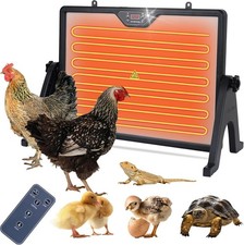 Chicken Coop Heater Radiant 23.6L x 17.7W x 13.0H, Black Fahrenheit 