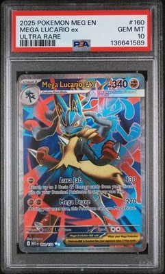 Mega Lucario ex 160/132 - Pokémon Mega Evolution PSA 10 Gem MT | eBay