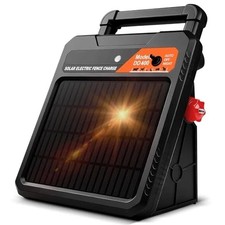 20 Mile Solar Electric Fence Charger, 0.4J Output Solar Fence Kit 10.2 KV Max