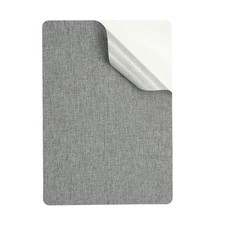 8x11 Inch Linen Repair Patches, Self-Adhesive Fabric Patch, Light Gray