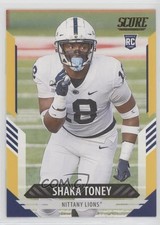 2021 Score Rookies Gold Shaka Toney #396 0c2