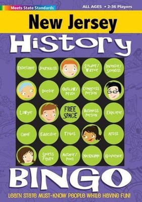 New Jersey History Bingo Game! by Gallopade International Hardcover Book