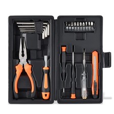 LAND 22-Piece Small Tool Kit with Toolbox - Essential Household Tool Set for ...